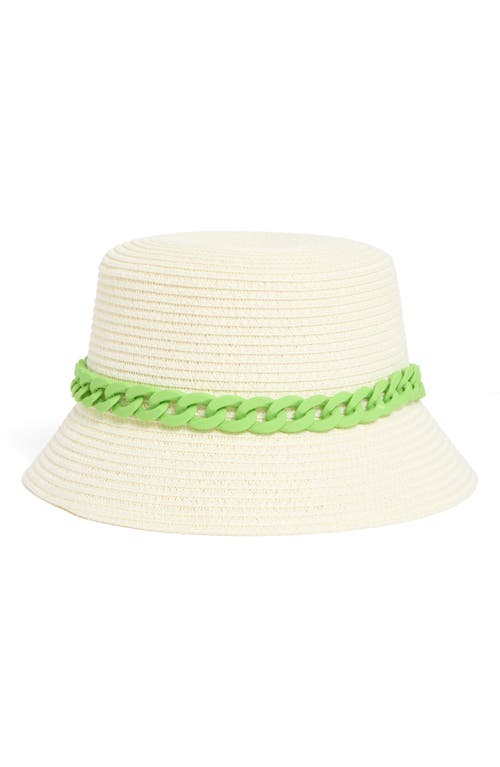 Area Stars Rolo Chain Band Bucket Hat In White