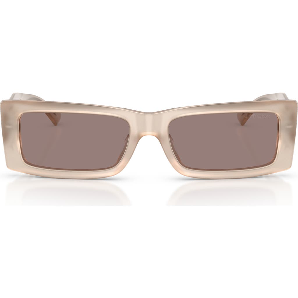 Jimmy Choo Lennon 54mm Polarized Rectangular Sunglasses