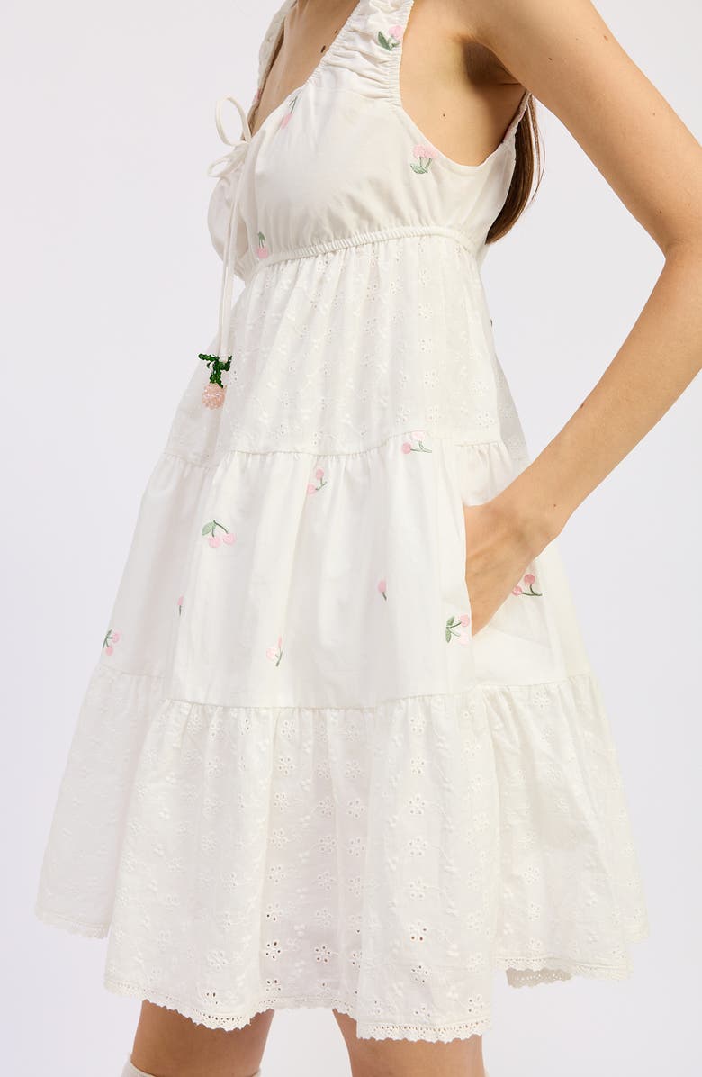 JACQUIE THE LABEL Cherie Cotton Babydoll Dress, Alternate, color,