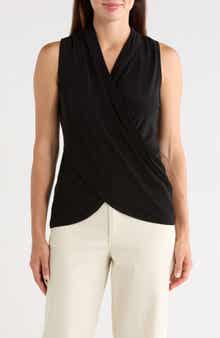 Crossover Faux Wrap Tank
