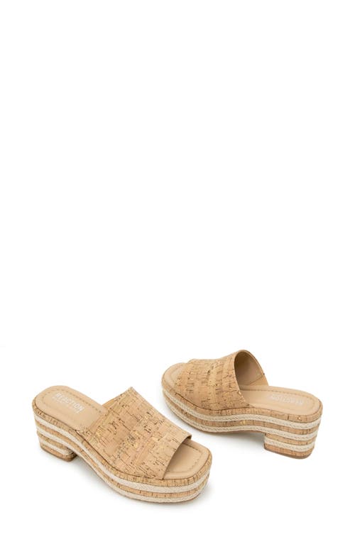 Reaction Kenneth Cole Elissa Platform Sandal In Natural Cork