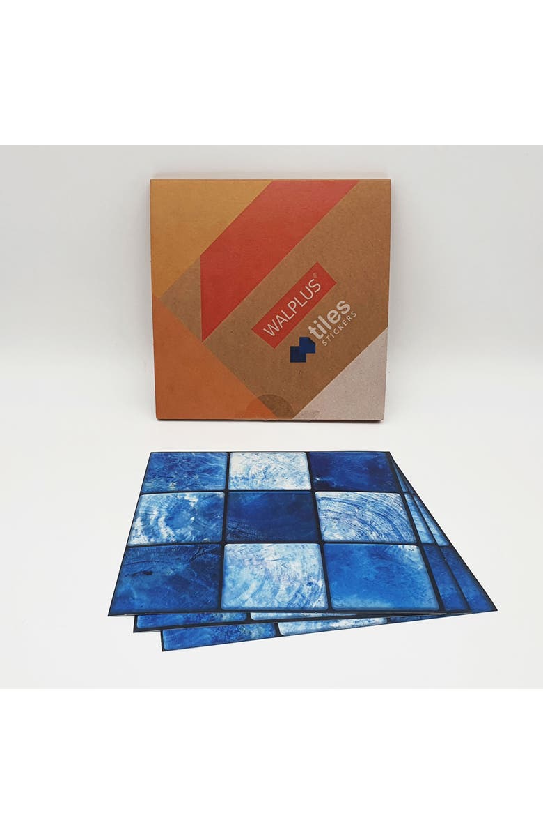 WALPLUS Pearl Blue Tile Wall Decal, Alternate, color, 