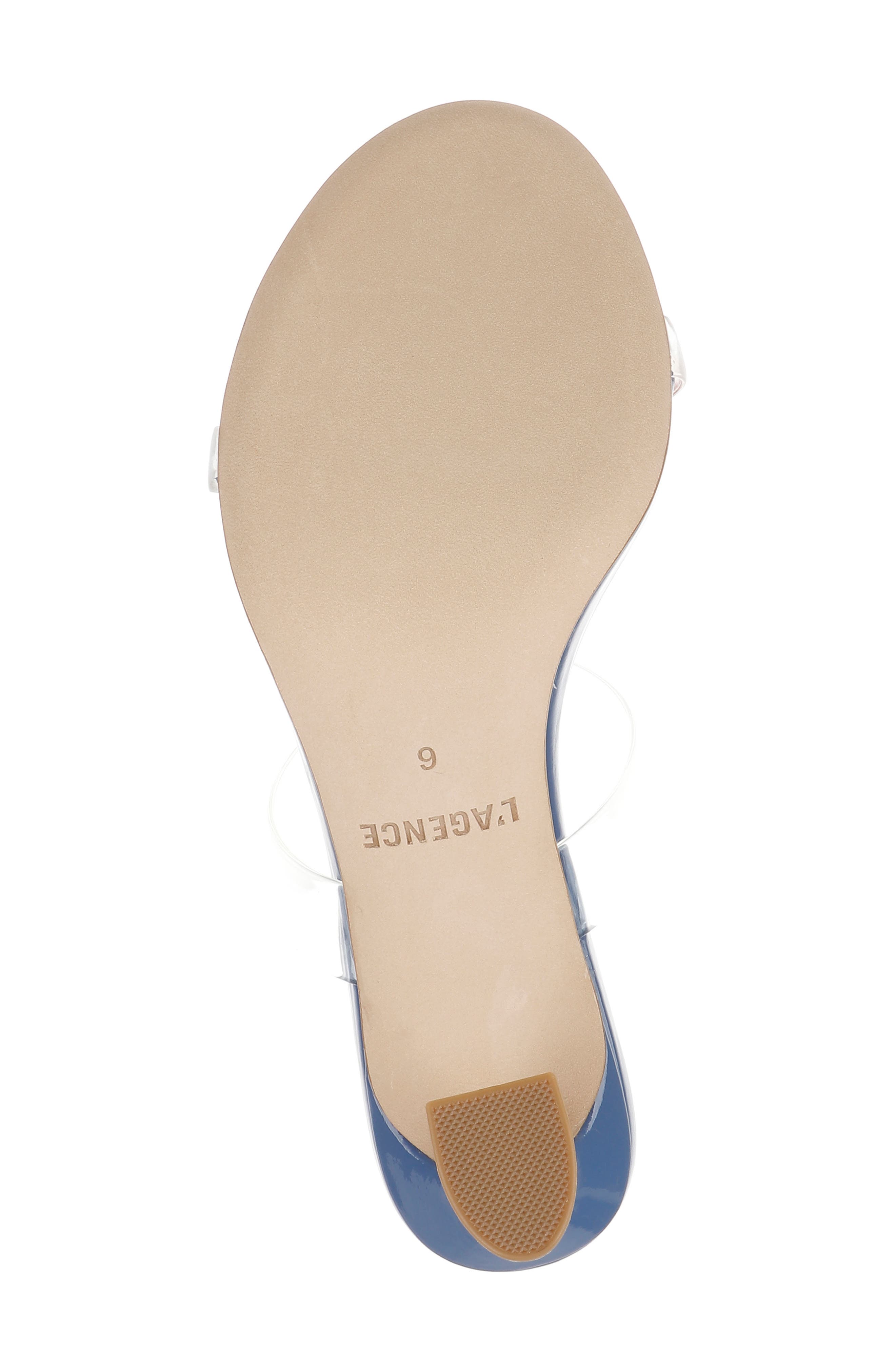 L'AGENCE Idalie Slide Sandal, Alternate, color, Blue Vinyl
