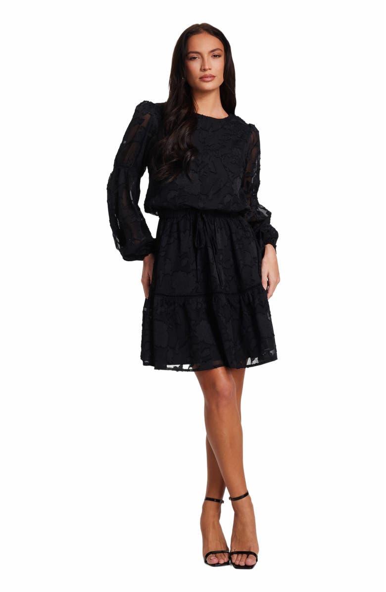 QUIZ Jacquard Mini Skater Dress, Main, color,