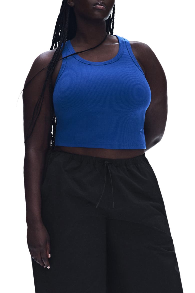 x Zendaya All Day Rib Tank, Main, color, INDIGO