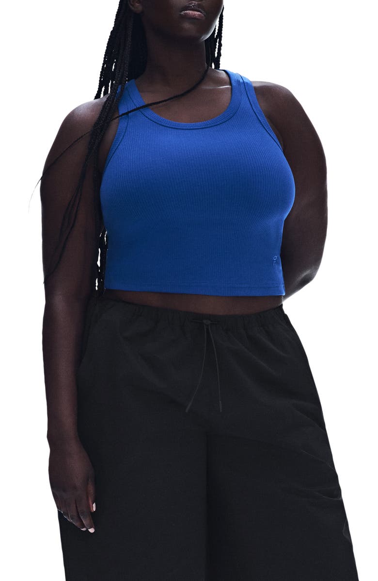 On x Zendaya All Day Rib Tank, Main, color, Indigo