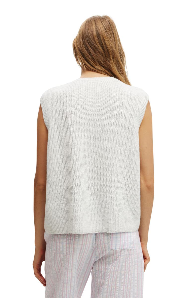 COTTON ON BODY Women's Knit Button Up Vest, Alternate, color, 