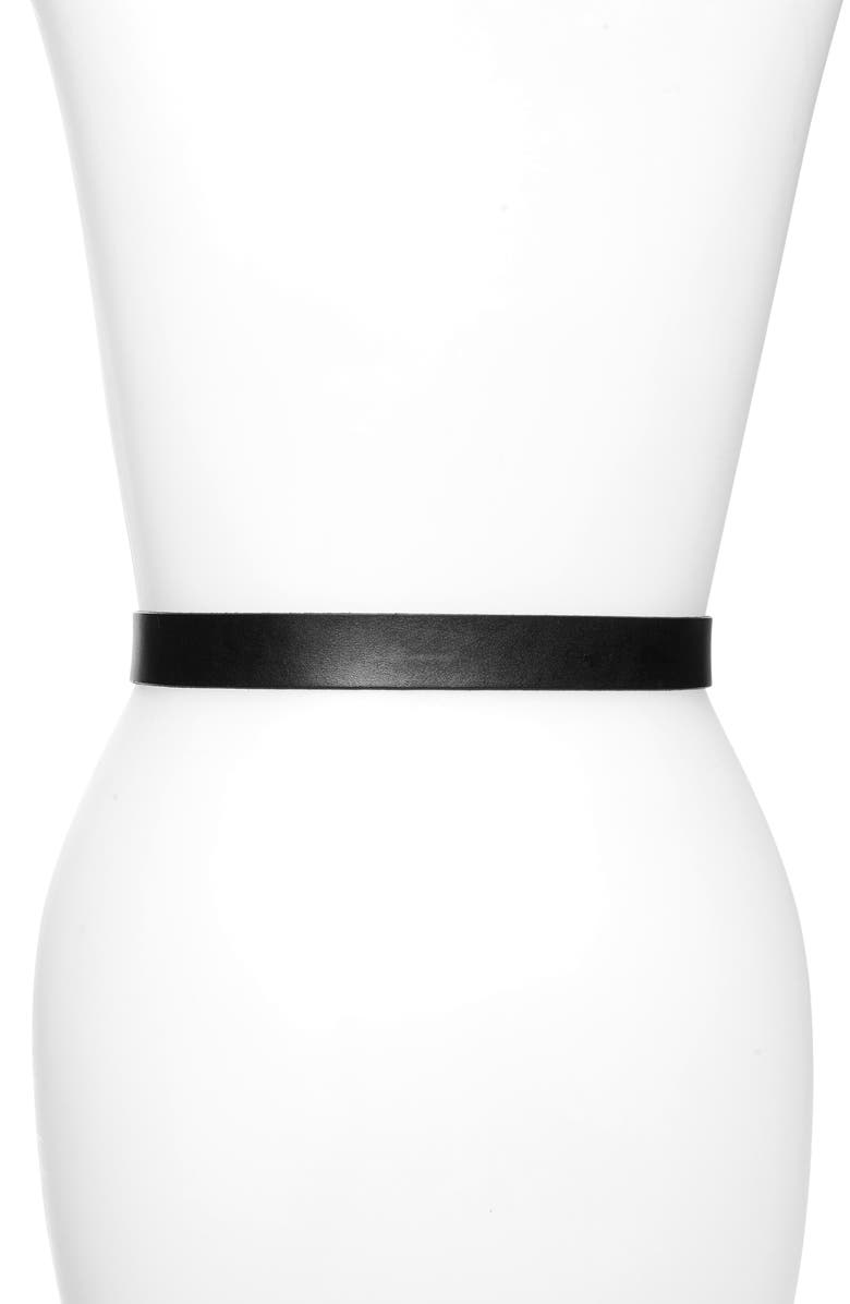 Treasure & Bond Oval Hardware Leather Belt, Alternate, color, 