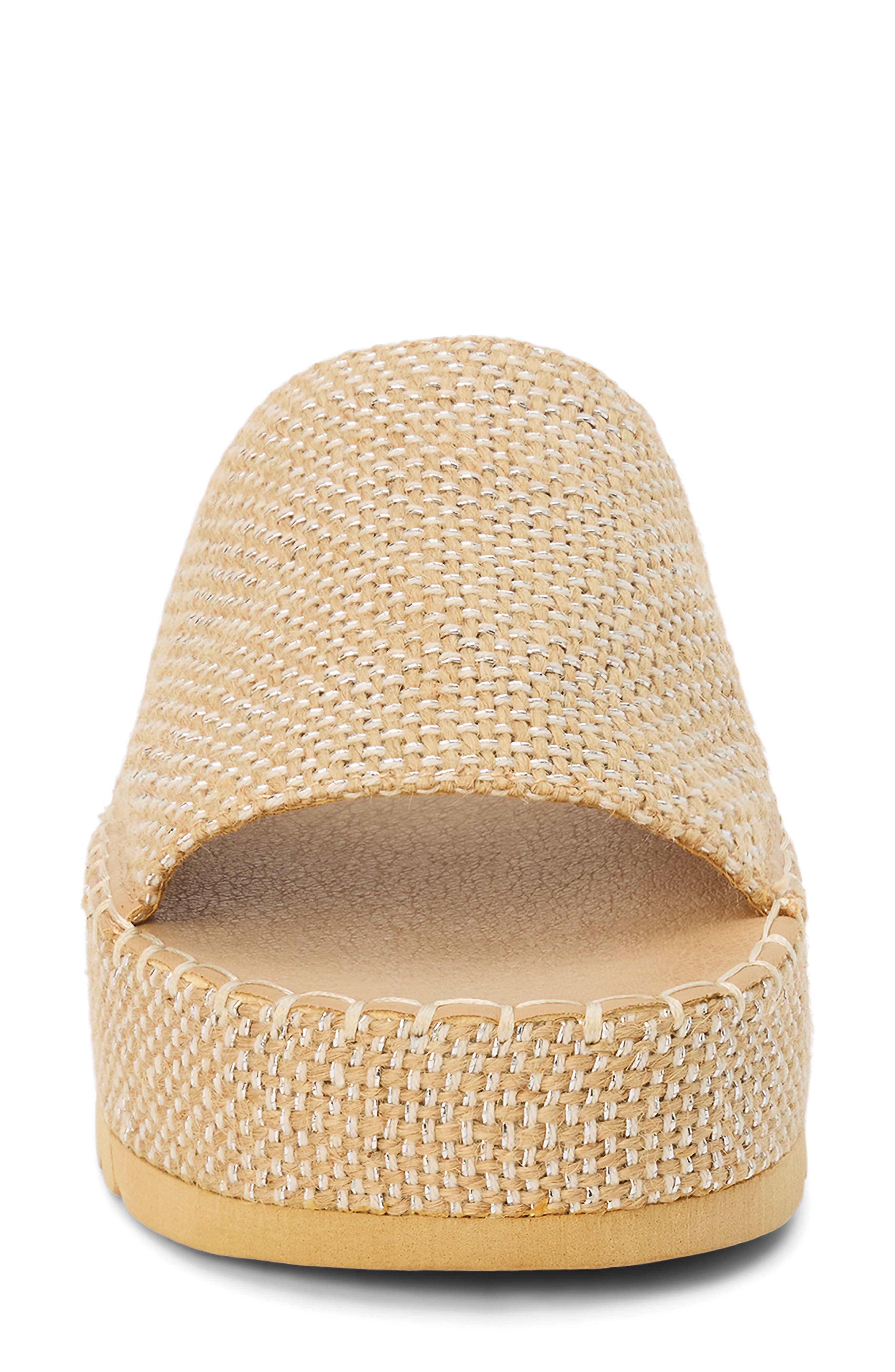 Del Mar Platform Slide Sandal, Alternate, color, GOLD SPECKLE