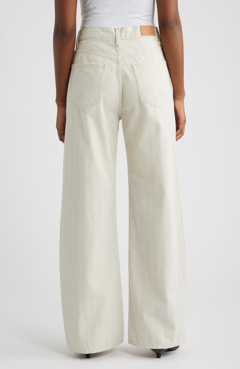 Rails Belmont High Waist Barrel Leg Jeans, Alternate, color, Ecru Railroad Stripe