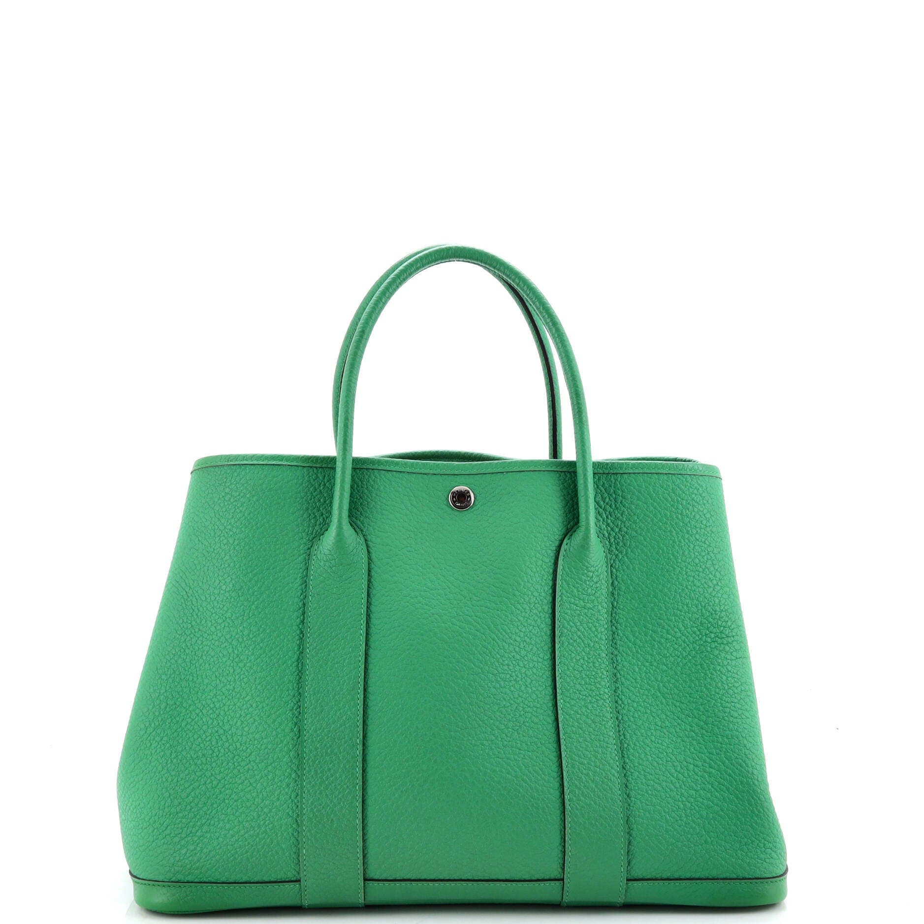 Garden Party Tote Leather with Printed Interior 36, Alternate, color, Green