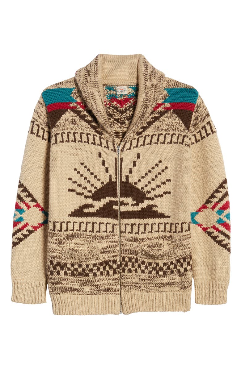 Faherty Sun & Waves Cardigan, Alternate, color, 