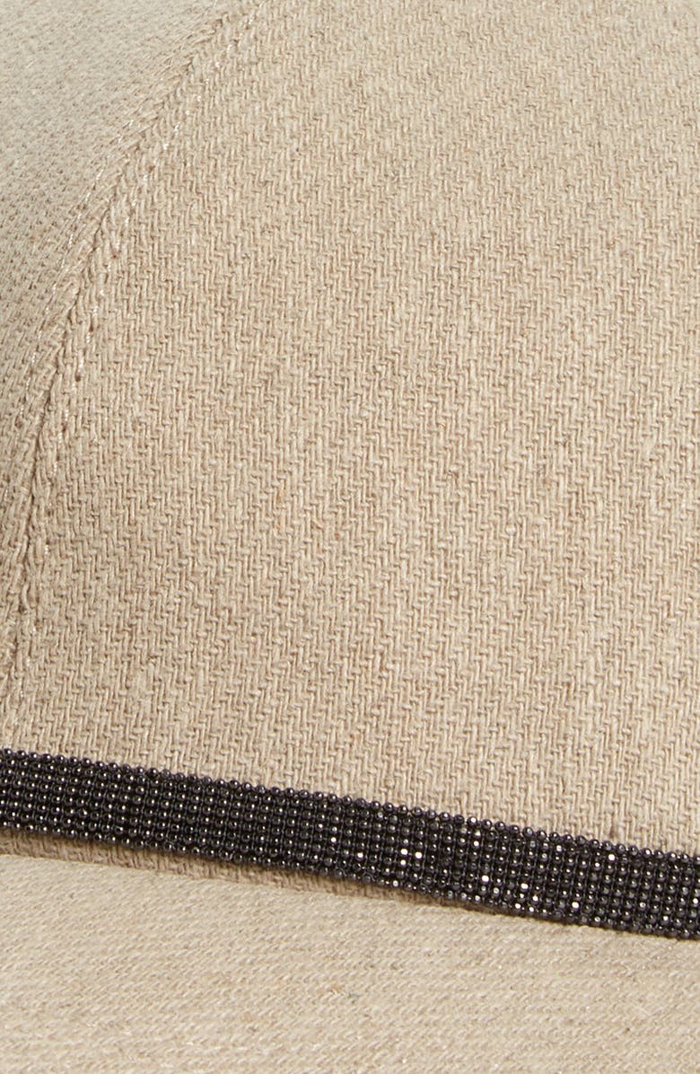 Brunello Cucinelli Linen & Cotton Canvas Baseball Cap, Alternate, color, 