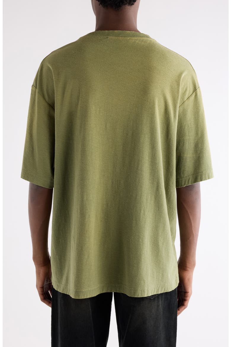 1996 Logo Distressed Cotton & Hemp Graphic Tee, Alternate, color, OLIVE GREEN