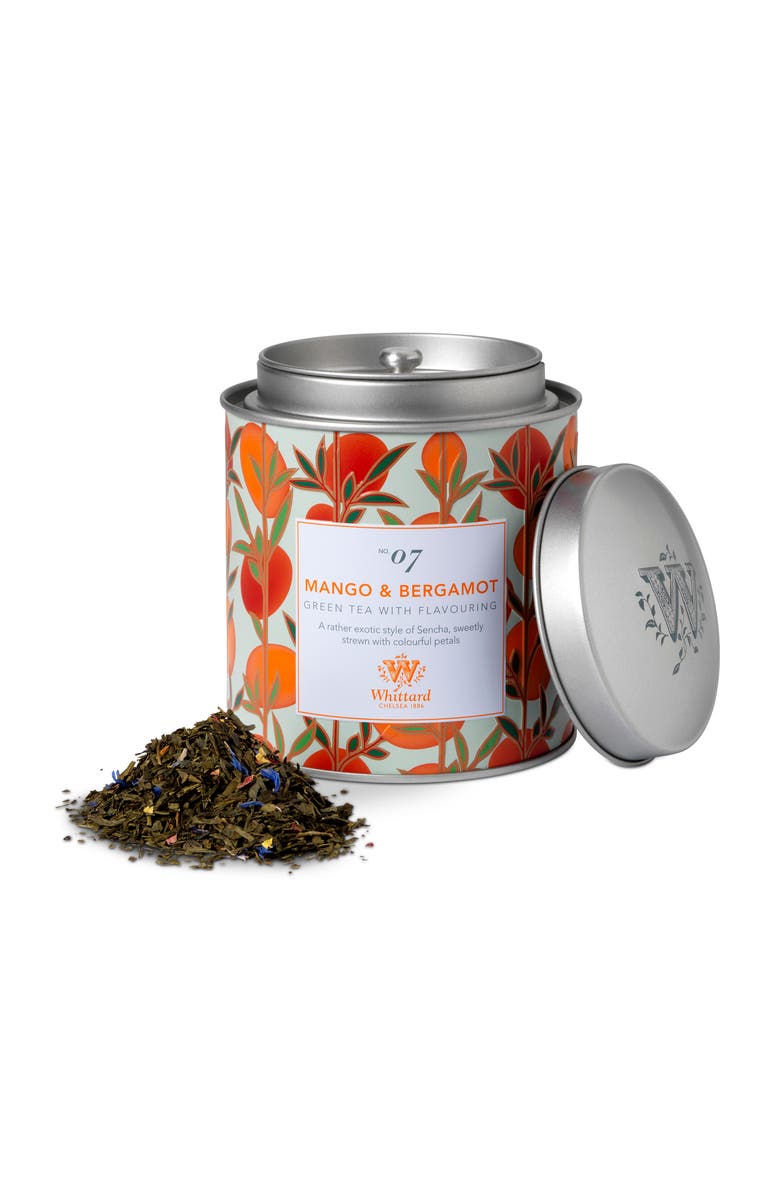 Whittard of Chelsea Mango & Bergamot Loose Leaf Tea Caddy, Main, color, Green Tea