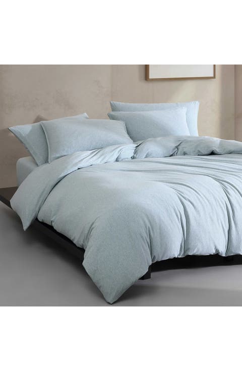 Modern Cotton Blend Duvet & Shams Set
