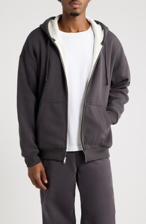 Waffle Lined Full Zip Hoodie