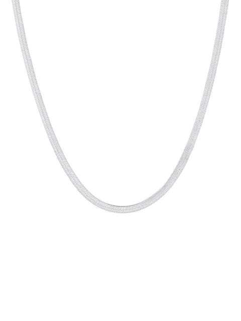 Sleek Silver Snake Chain Necklace Timeless Elegance & Versatility