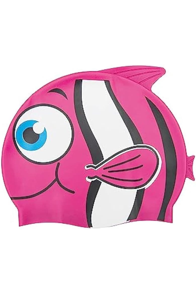 Silicone Lil' Buddy Swim Cap, Main, color, Multicolored