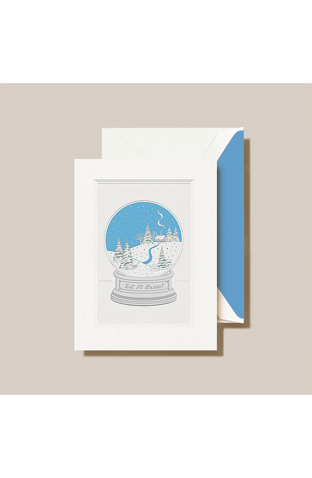 Crane Set of 10 Snow Globe Holiday Greeting Cards & Envelopes | Nordstrom
