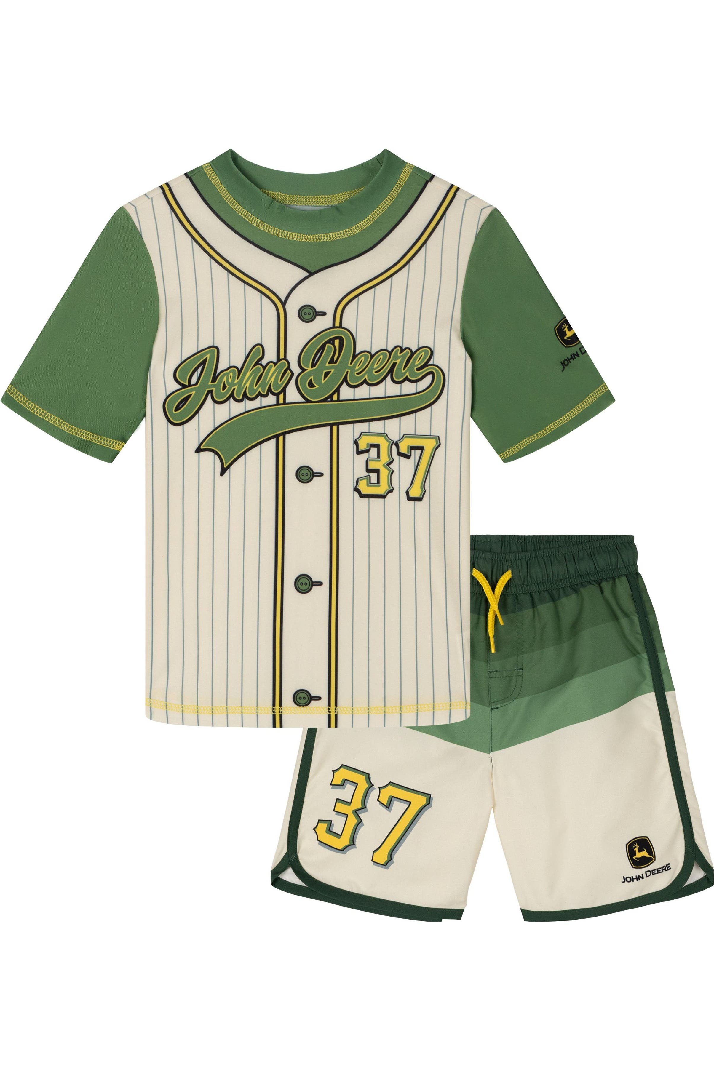John Deere 2-Piece Rash Guard and Swim Trunks Set | Nordstrom