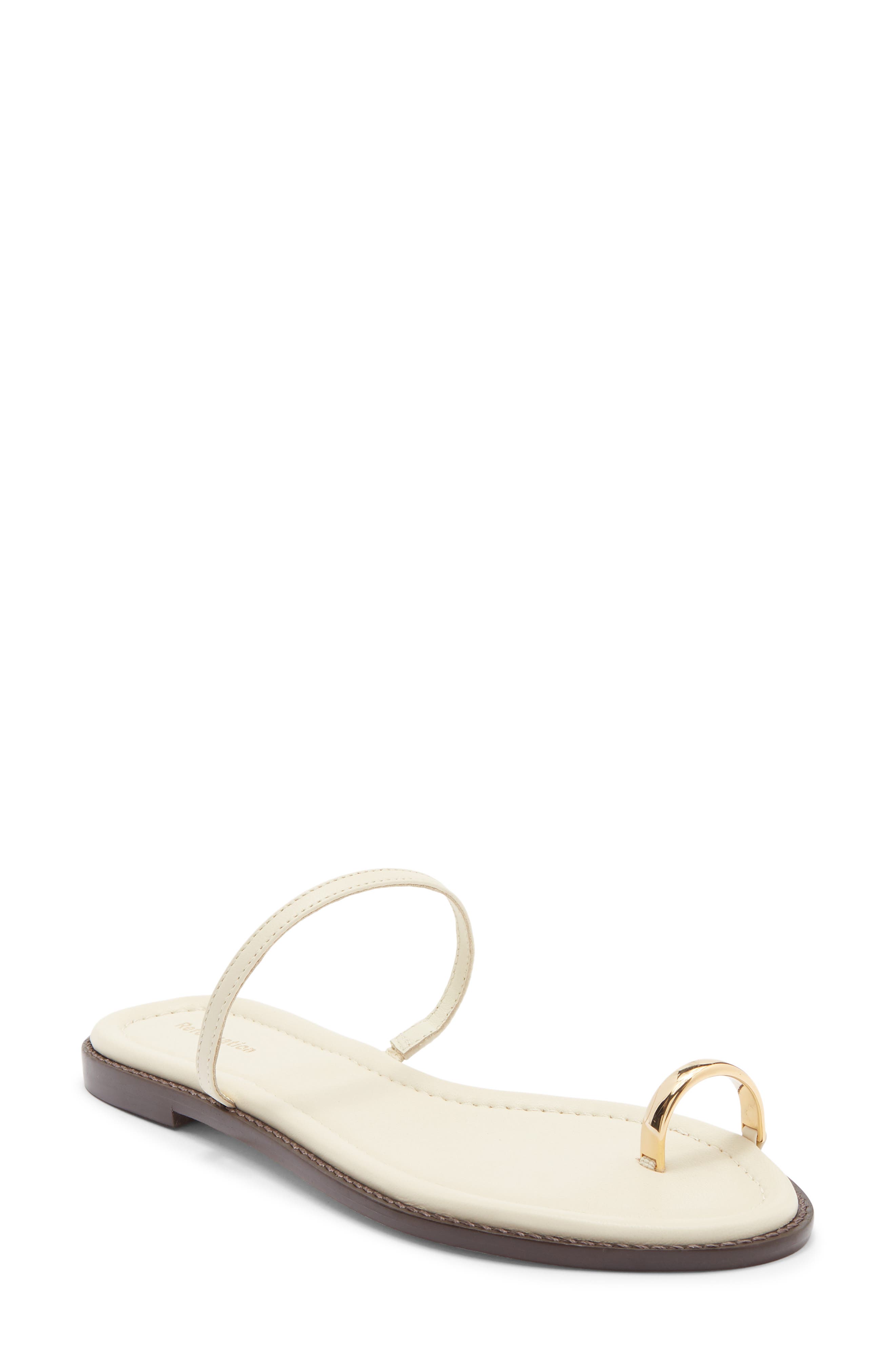 Reformation Cassandra Flat Slide Sandal