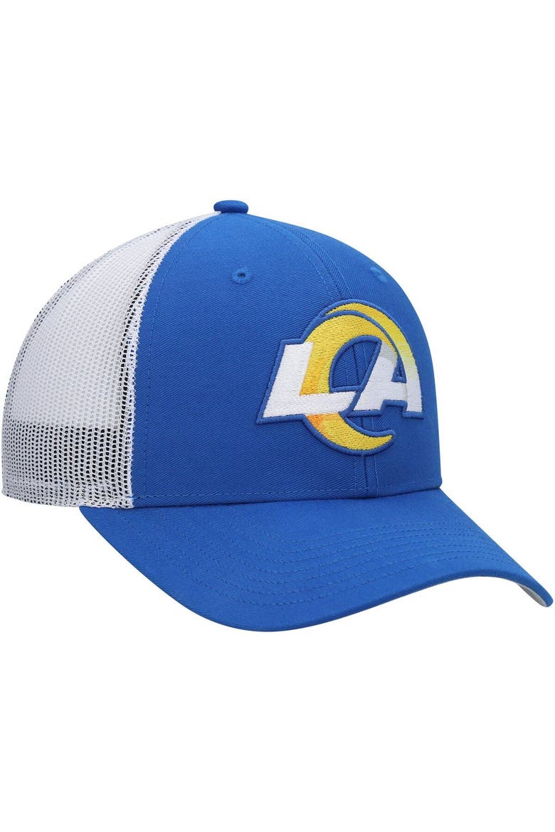 Youth '47 Royal/White Los Angeles Rams Adjustable Trucker Hat, Alternate, color, Royal