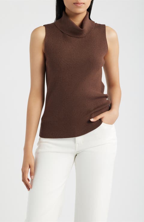 Turtleneck Sleeveless Sweater