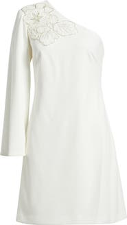 Vince Camuto One-Shoulder Scuba Cocktail Dress