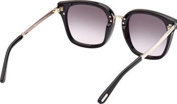 Philippa 68mm Gradient Square Sunglasses