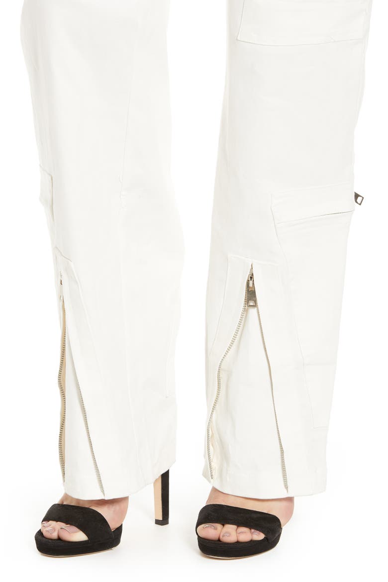 Neo-Noir Boiler Jumpsuit, Alternate, color, WHITE
