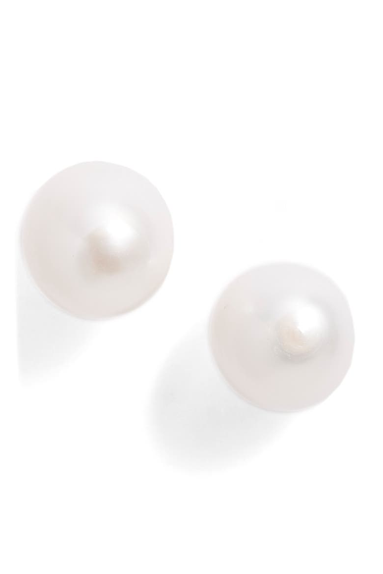 Freshwater Pearl Stud Earrings, Main, color, PEARL