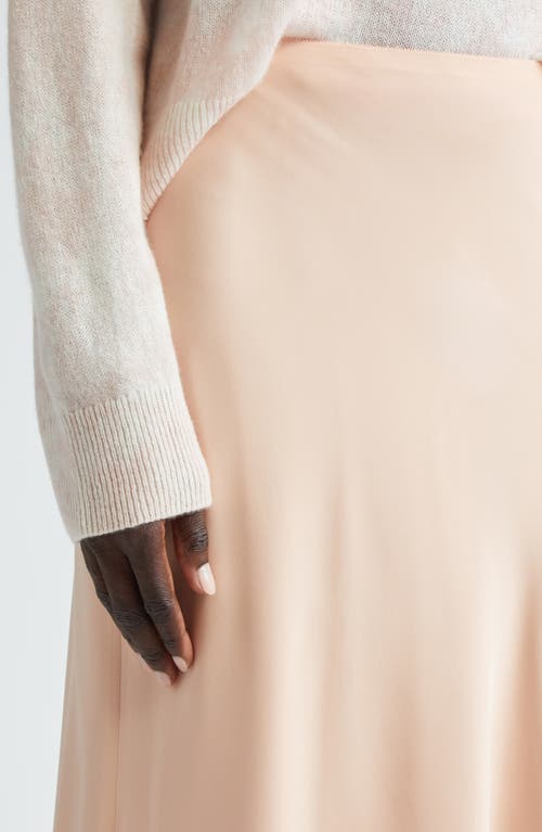 Lafayette 148 Bias-cut Organic Silk Georgette Maxi Skirt In Bluff Pink