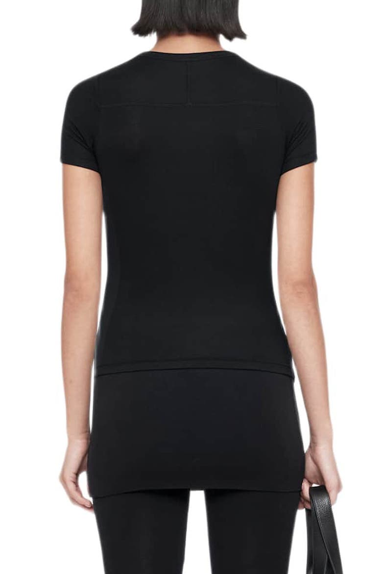 Teresa Scoop Neck T-Shirt, Alternate, color, JET BLACK