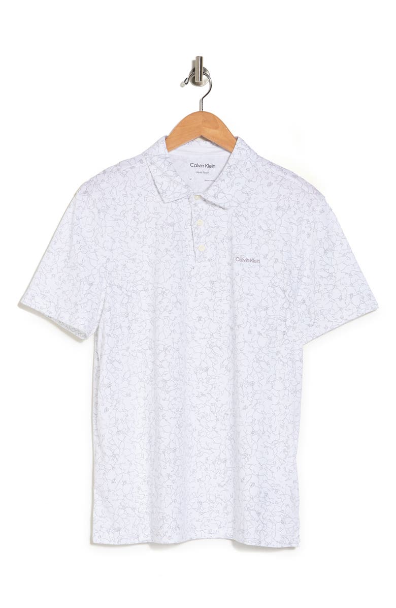 Calvin Klein Liquid Touch Floral Interlock Polo, Alternate, color,