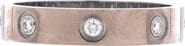 Pre-Owned Cartier Love Wedding Band 8 Diamonds Ring 18K White Gold with Diamonds