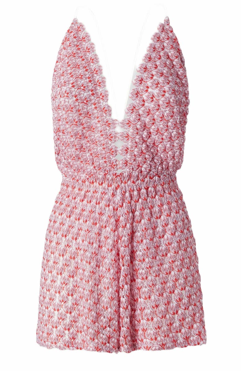 Missoni Short Jumpsuit In Lace With Open Back, Alternate, color,