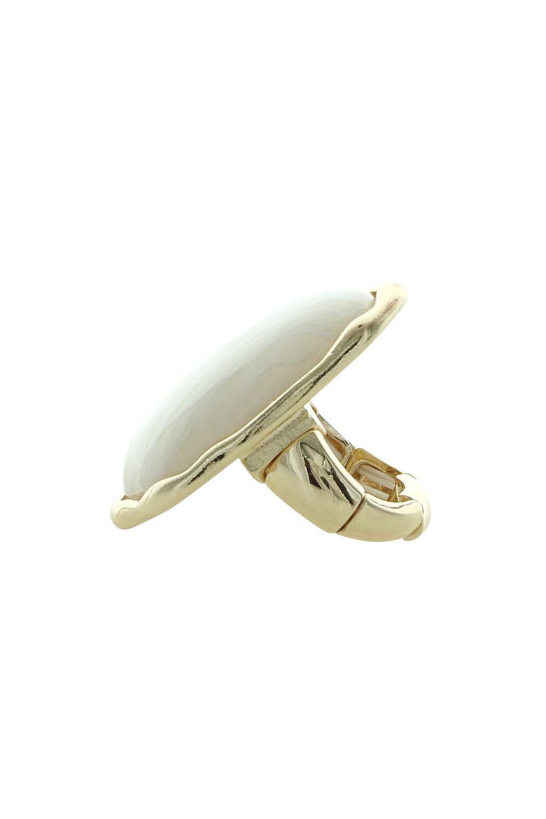 Cleo Cocktail Ring, Alternate, color, GOLD / WHITE