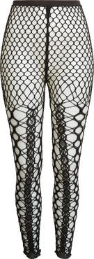 Noir Kei Ninomiya Cotton & Nylon Lace Leggings