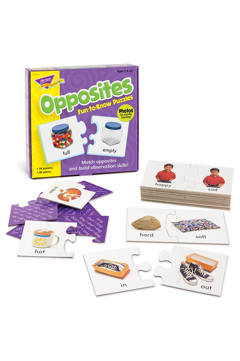 TREND Enterprises Opposites Puzzle Set, Alternate, color, Multicolored
