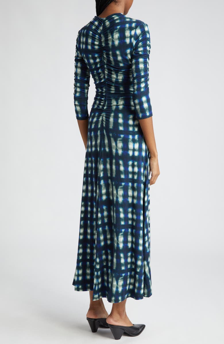 Proenza Schouler White Label Natalee Shibori Midi Dress, Alternate, color, 