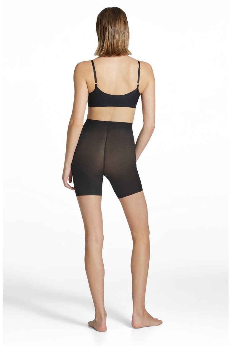 Featherlight Control High Waist Shaping Shorts, Alternate, color, BLACK