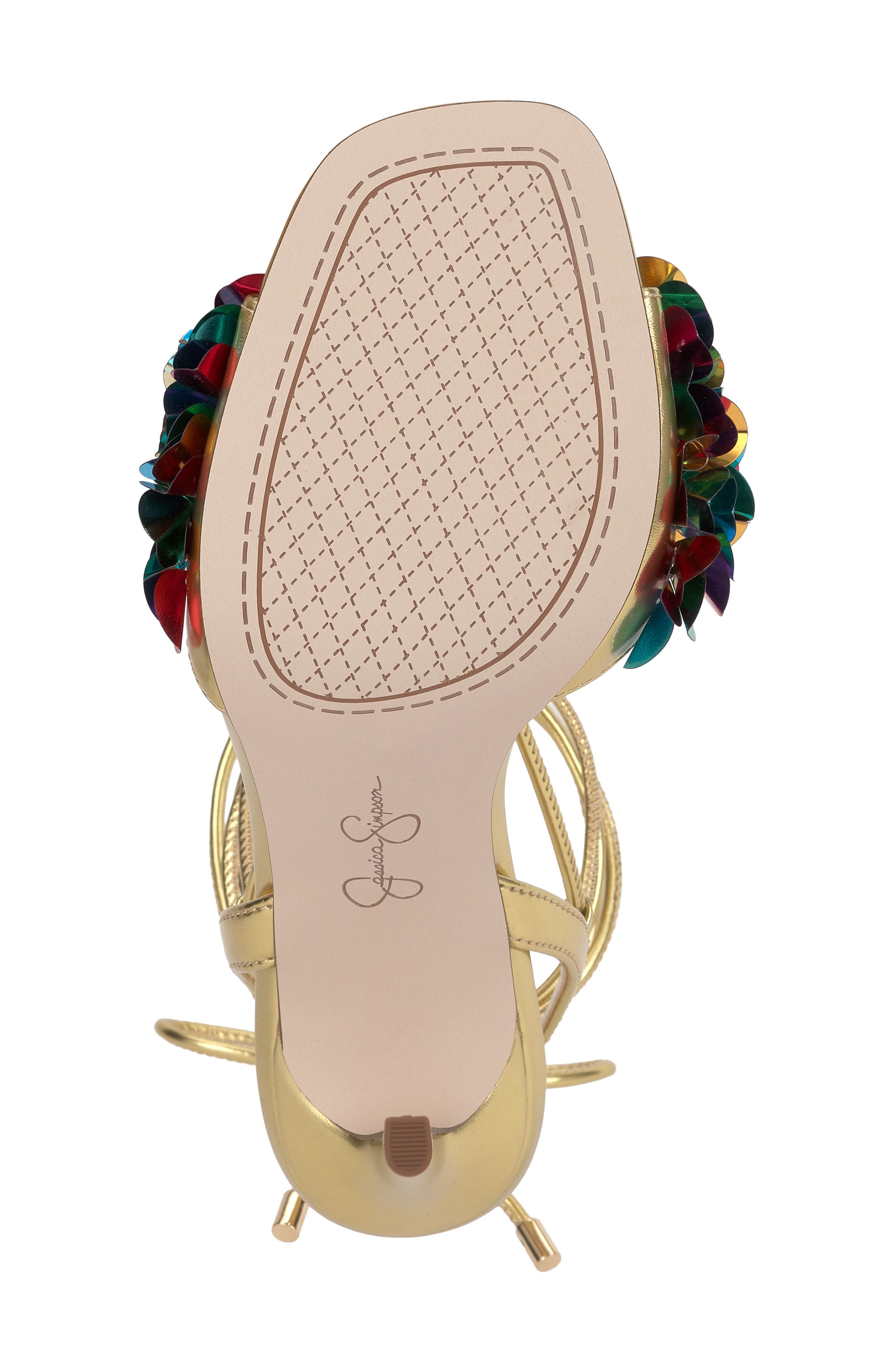 Oveny Ankle Wrap Sandal, Alternate, color, GOLD