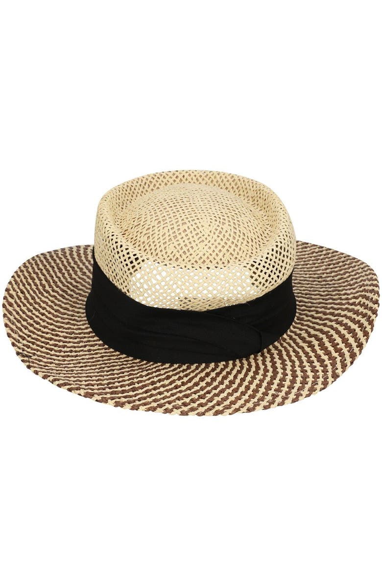 AHEAD Men's Ahead Natural Arnold Palmer Invitational Straw Signature Gambler Hat, Alternate, color, 