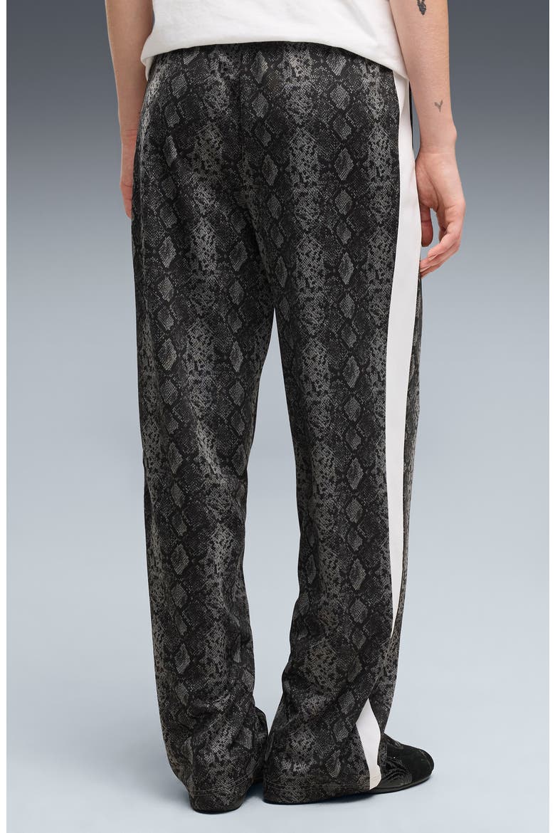 T7 Snake Print Track Pants, Alternate, color, PUMA BLACK