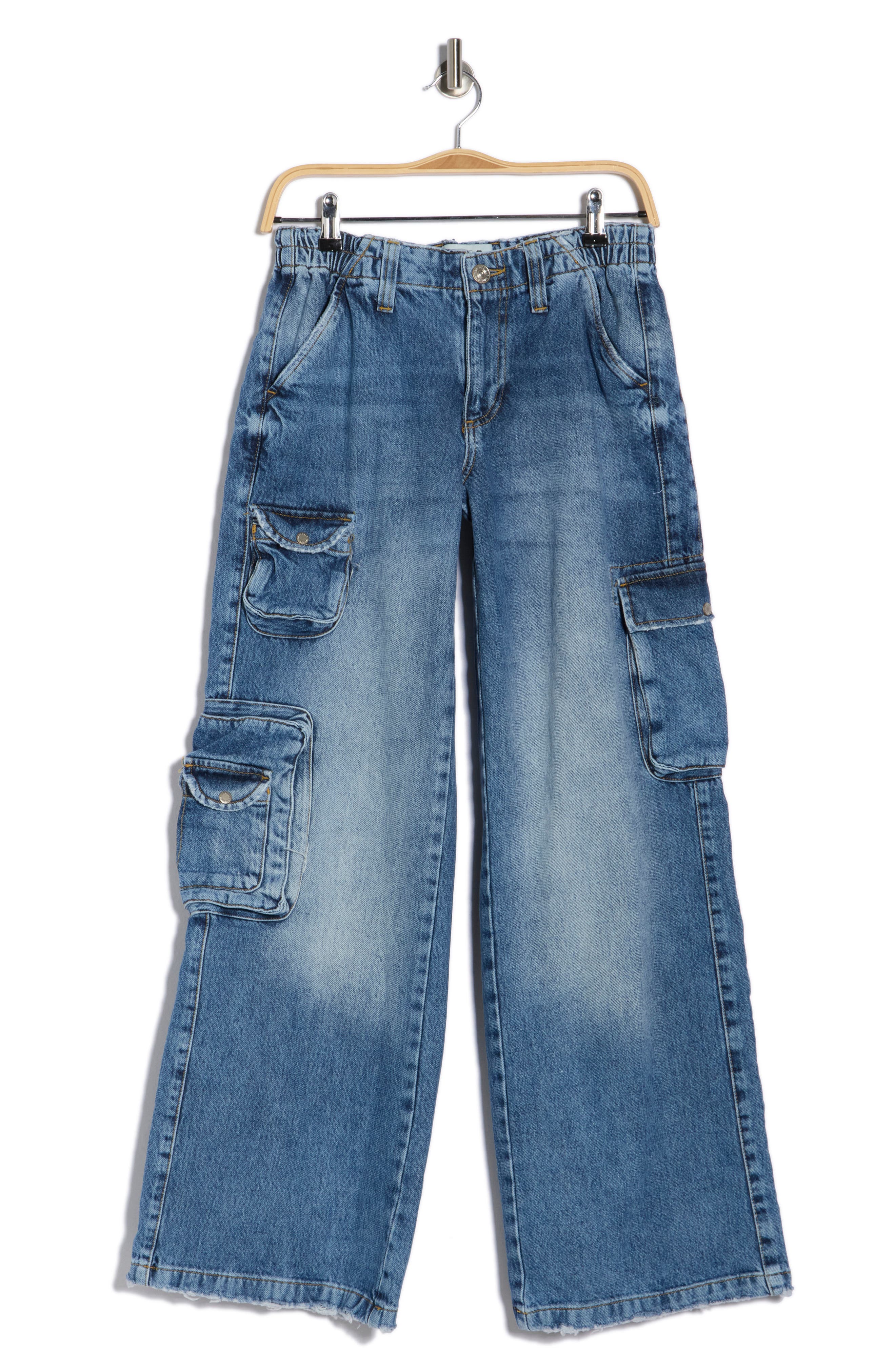 BDG Urban Outfitters Cyber Y2K Denim Cargo Pants