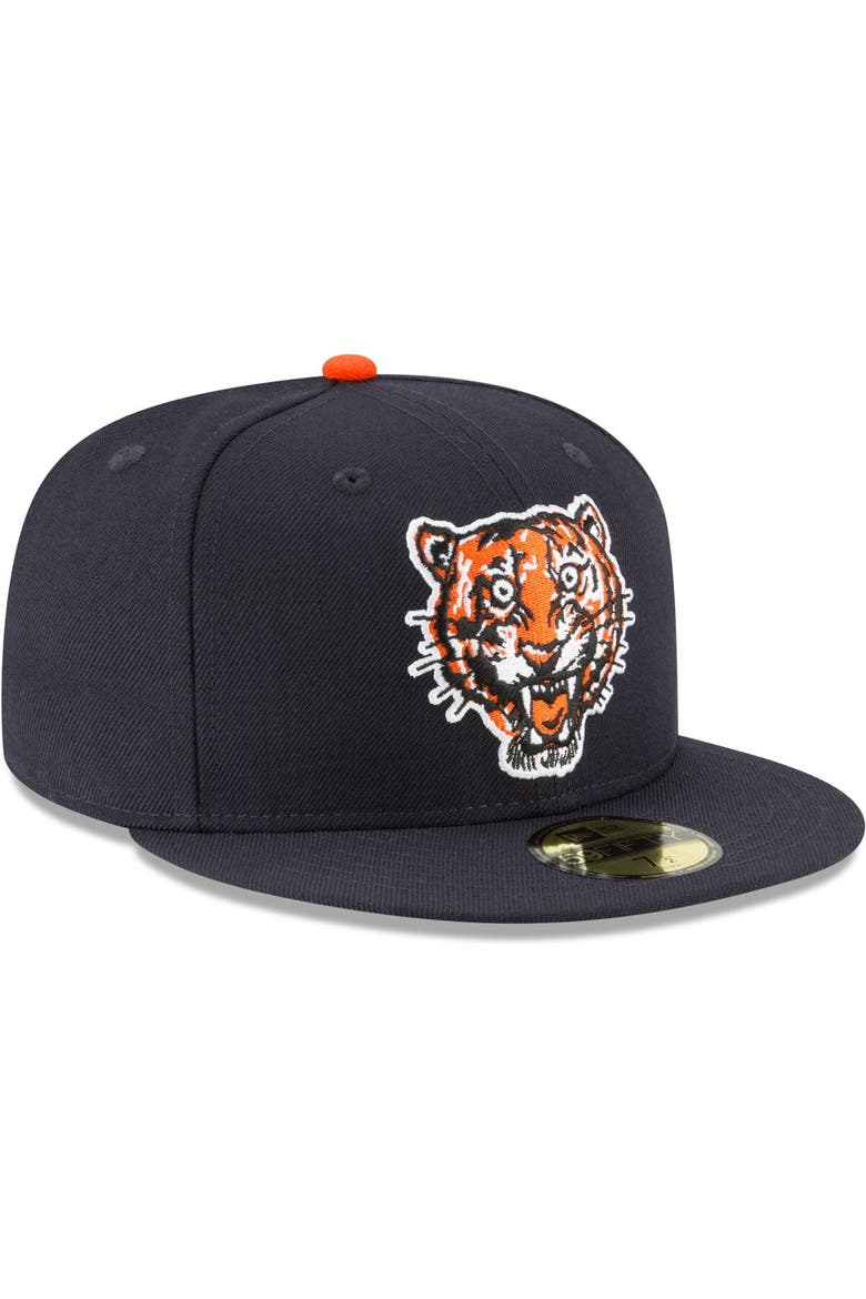 Men's New Era Navy Detroit Tigers Cooperstown Collection Wool 59FIFTY Fitted Hat, Alternate, color, Navy