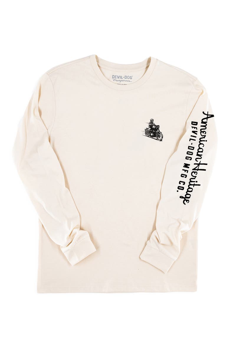 Heritage Long Sleeve Graphic T-Shirt, Alternate, color, CLOUD