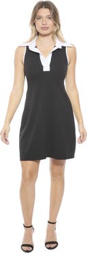 24seven Comfort Apparel Womens Sleeveless Flared A-Line Mini Dress