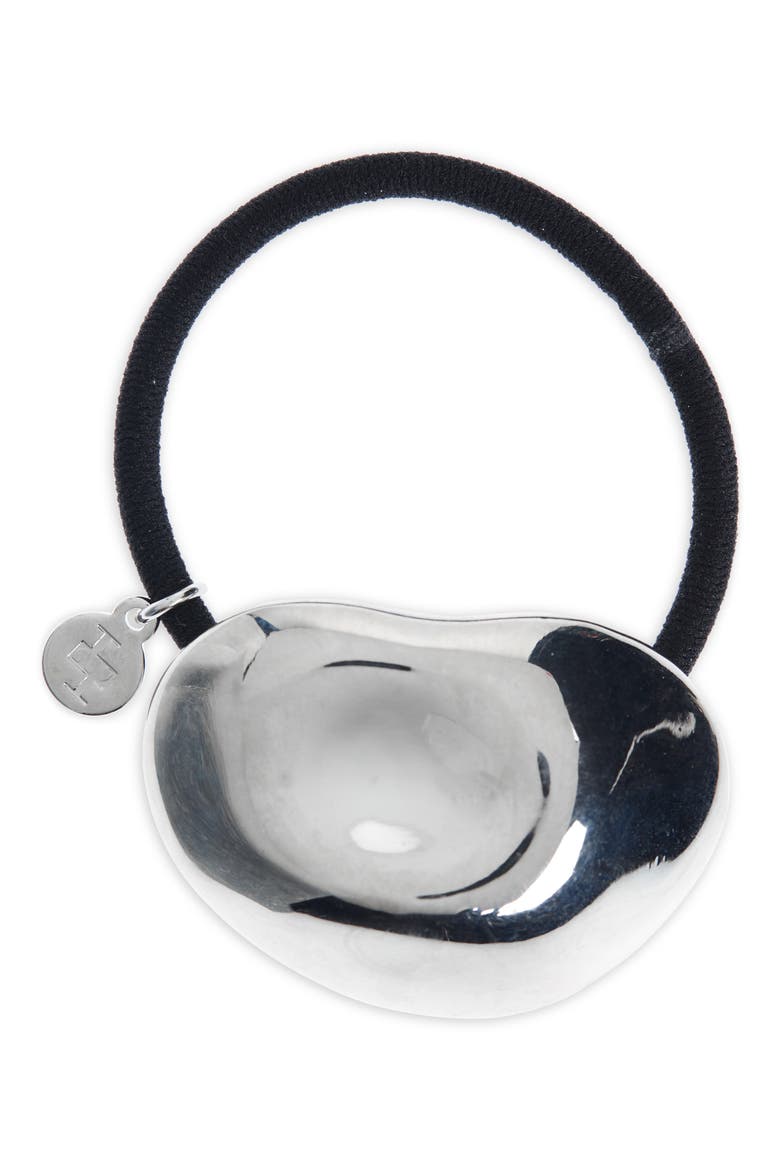Zoe Ponytail Cuff, Alternate, color, RHODIUM
